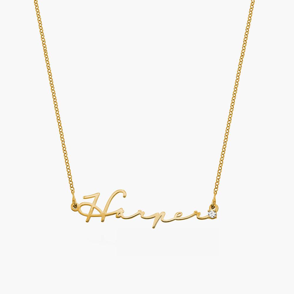 Women Fashion Names - Namens kette mit Diamant-Gold Namens schmuck