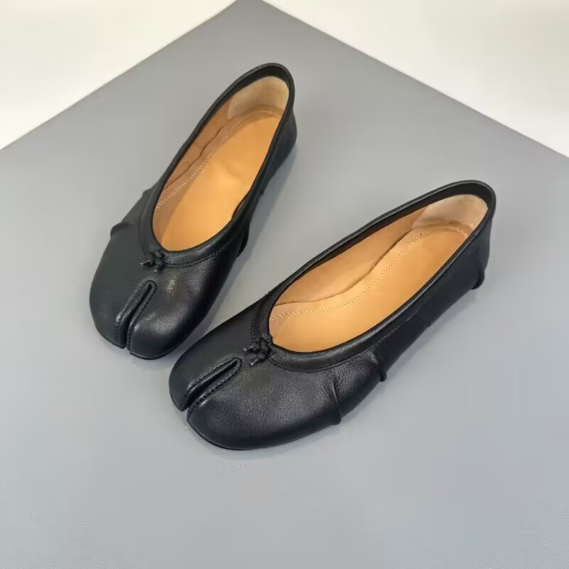 Women'S Fashion Shoes - NEUE Split-Toe-Flachschuhe für Damen, Retro-Ballettschuhe, lässige