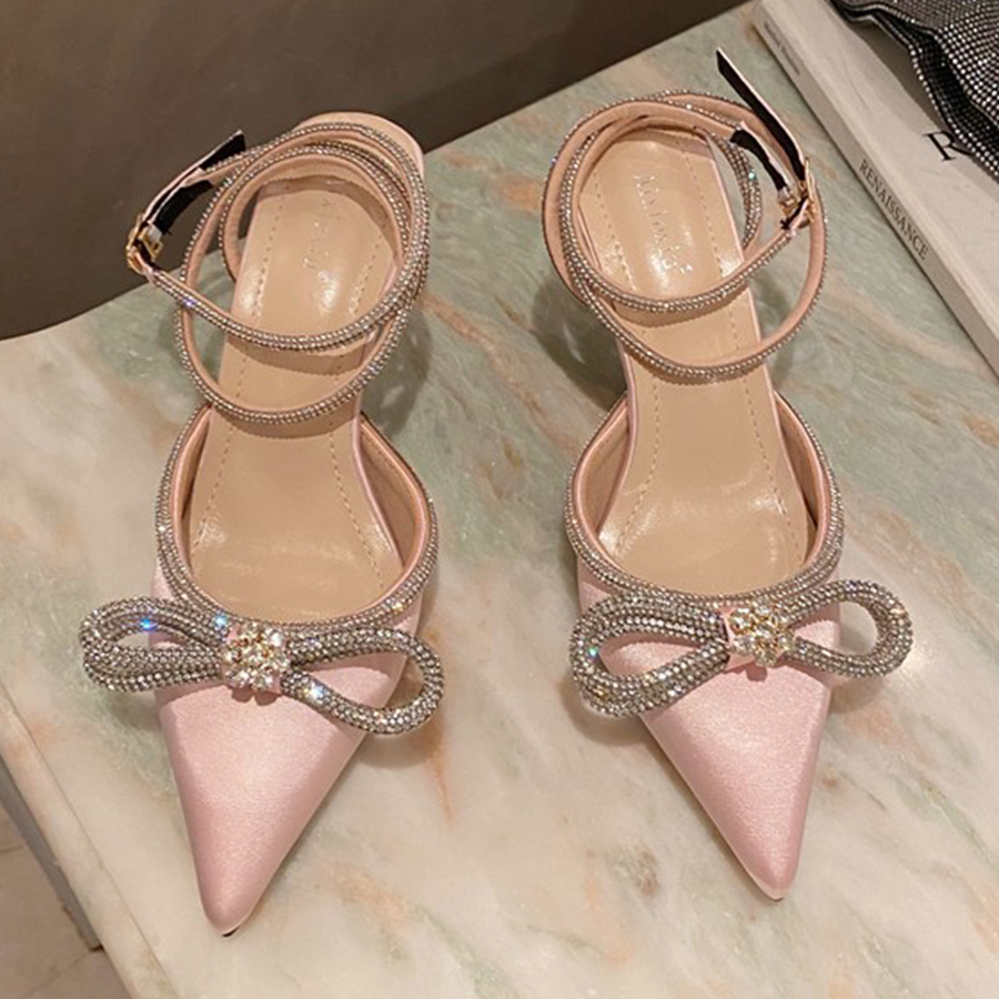 Women'S Fashion Korea - Modische Diamant-Schleifen-Sandalen für Damen 2026 Koreanische