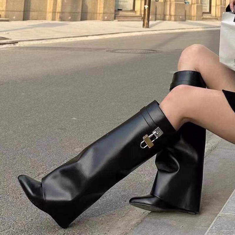 Women'S Fashion Knee High Boots - Neue Keilabsatz-Kniestiefel für Damen im Winter