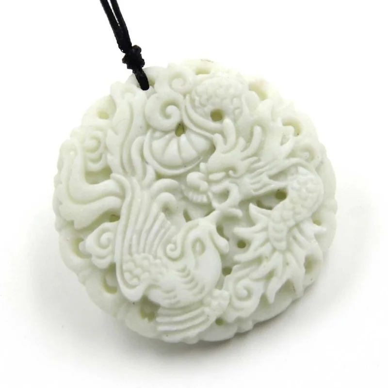 Natürliche Weiße jade Dragon P – Women'S Fashion Jewellery Bewertung und Preis