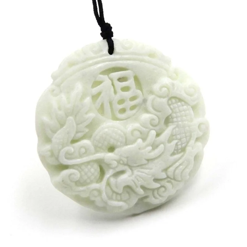 Natürliche Weiße jade Dragon P – Women'S Fashion Jewellery Bewertung und Preis