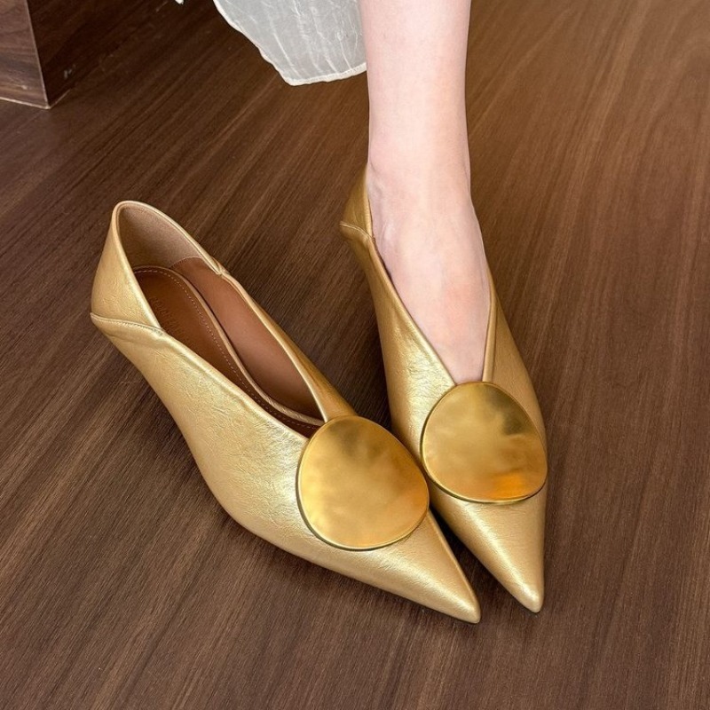 2025 frühling Sommer Spitz Sch – Women'S Fashion Shoes Bewertung und Preis