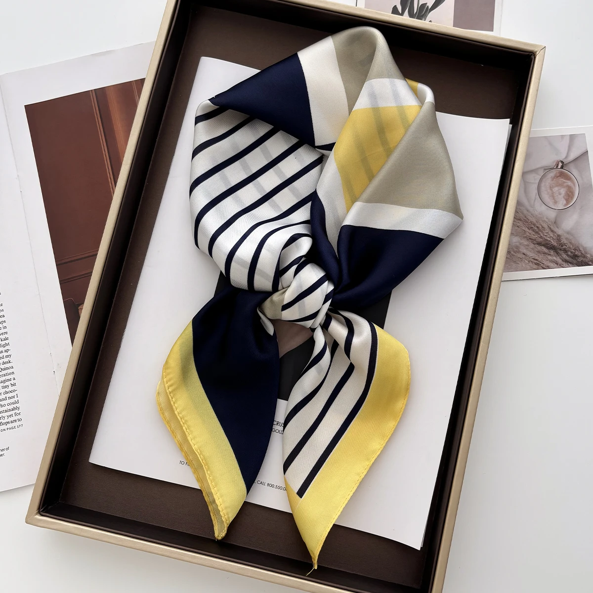 70 cm Damen-Schal aus weichem  – Women Fashion Necktie Bewertung und Preis
