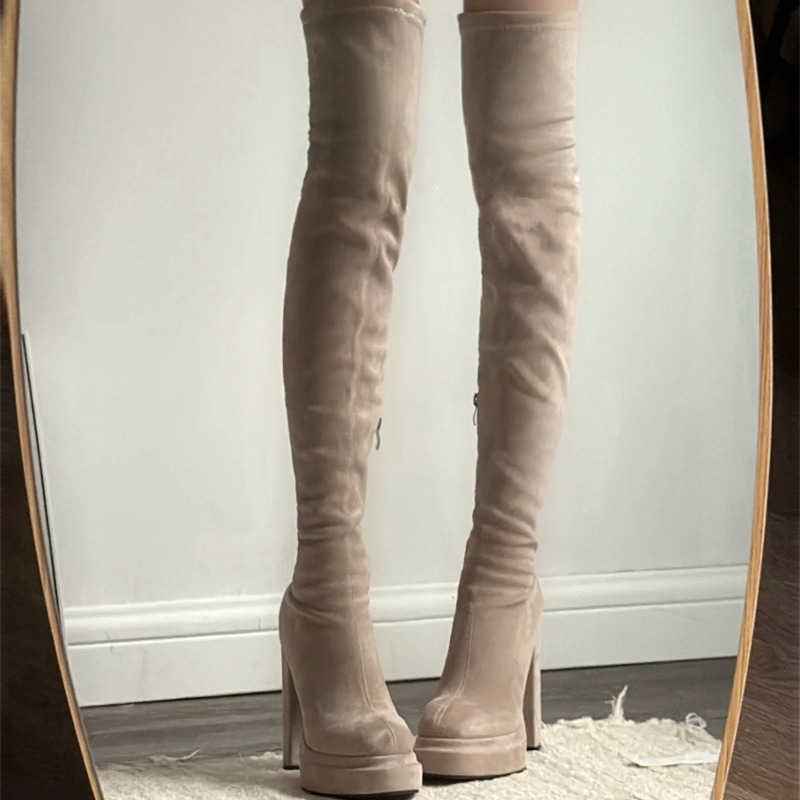 Nachtclub-Mode Damen Overknee- – Women'S Fashion Knee High Boots Bewertung und Preis