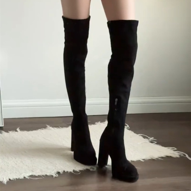 Nachtclub-Mode Damen Overknee- – Women'S Fashion Knee High Boots Bewertung und Preis