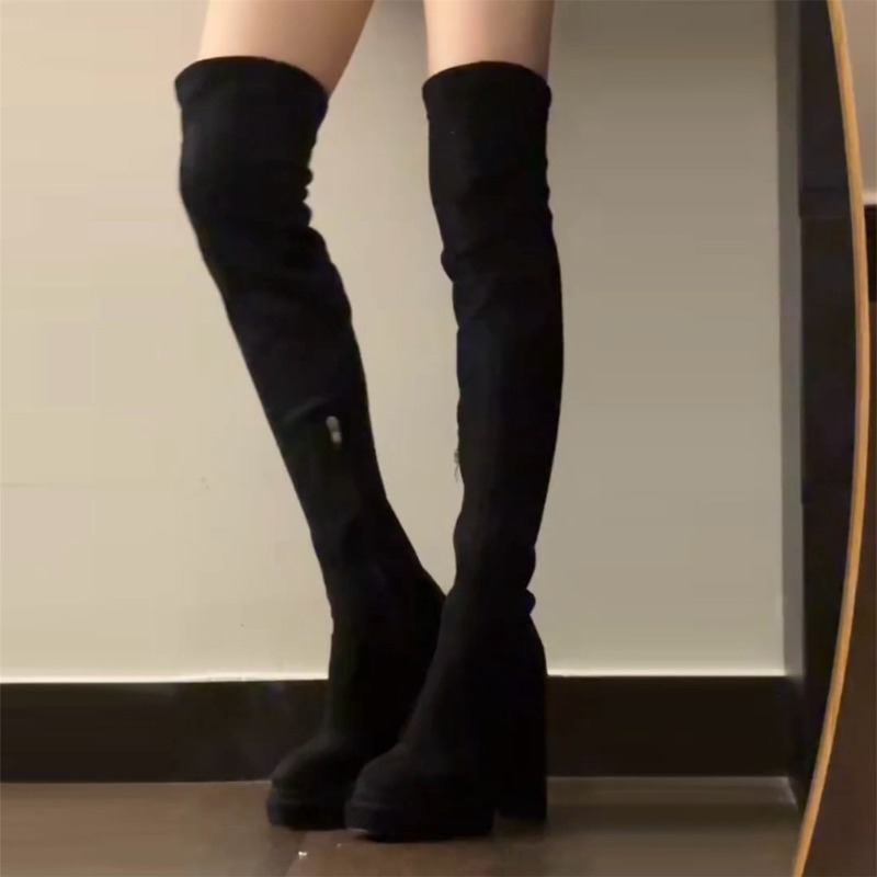 Nachtclub-Mode Damen Overknee- – Women'S Fashion Knee High Boots Bewertung und Preis