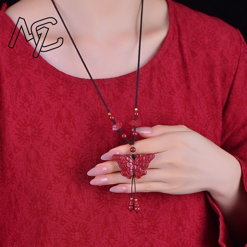 Mode Rot Zinnober Jade Schmett – Women'S Fashion Jewellery Bewertung und Preis