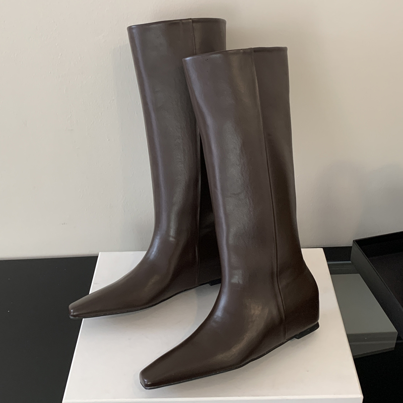 Eilyken Weiche Leder Spitz Fra – Women'S Fashion Knee High Boots Bewertung und Preis