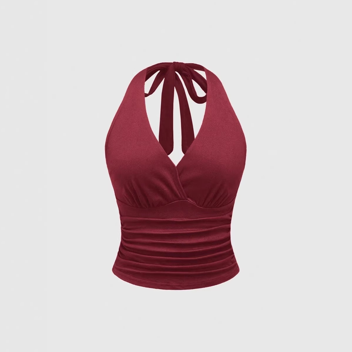 Neues Modisches Neckholder-Tan – Women'S Fashion Vest Tops Bewertung und Preis
