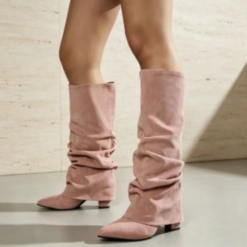Modische Retro-Stiefeletten mi – Women'S Fashion Knee High Boots Bewertung und Preis