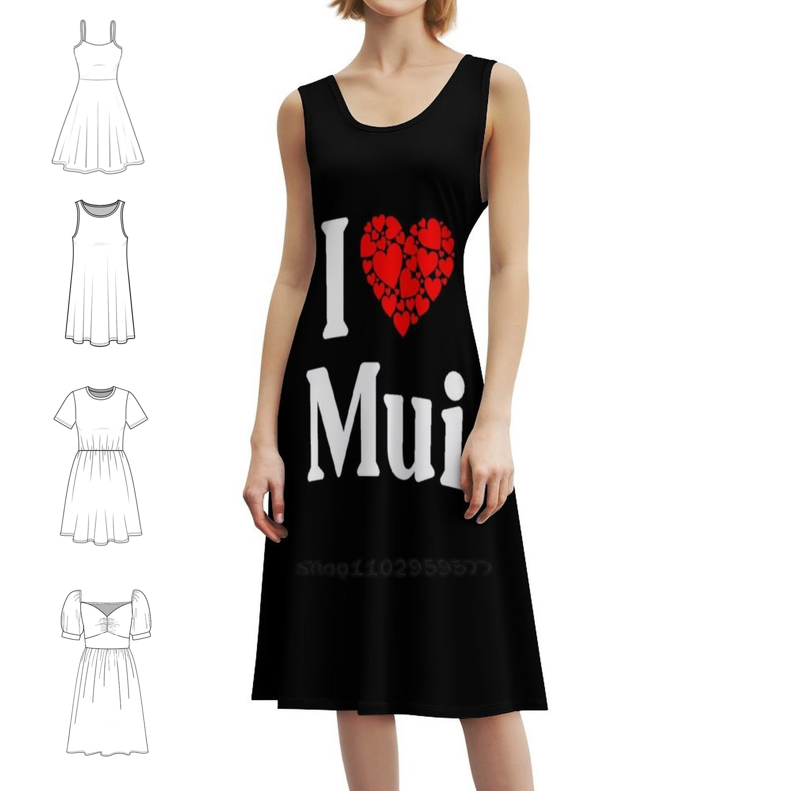Mui Heart-I Love Mui Boho Chic – Women Fashion Dress Names Bewertung und Preis
